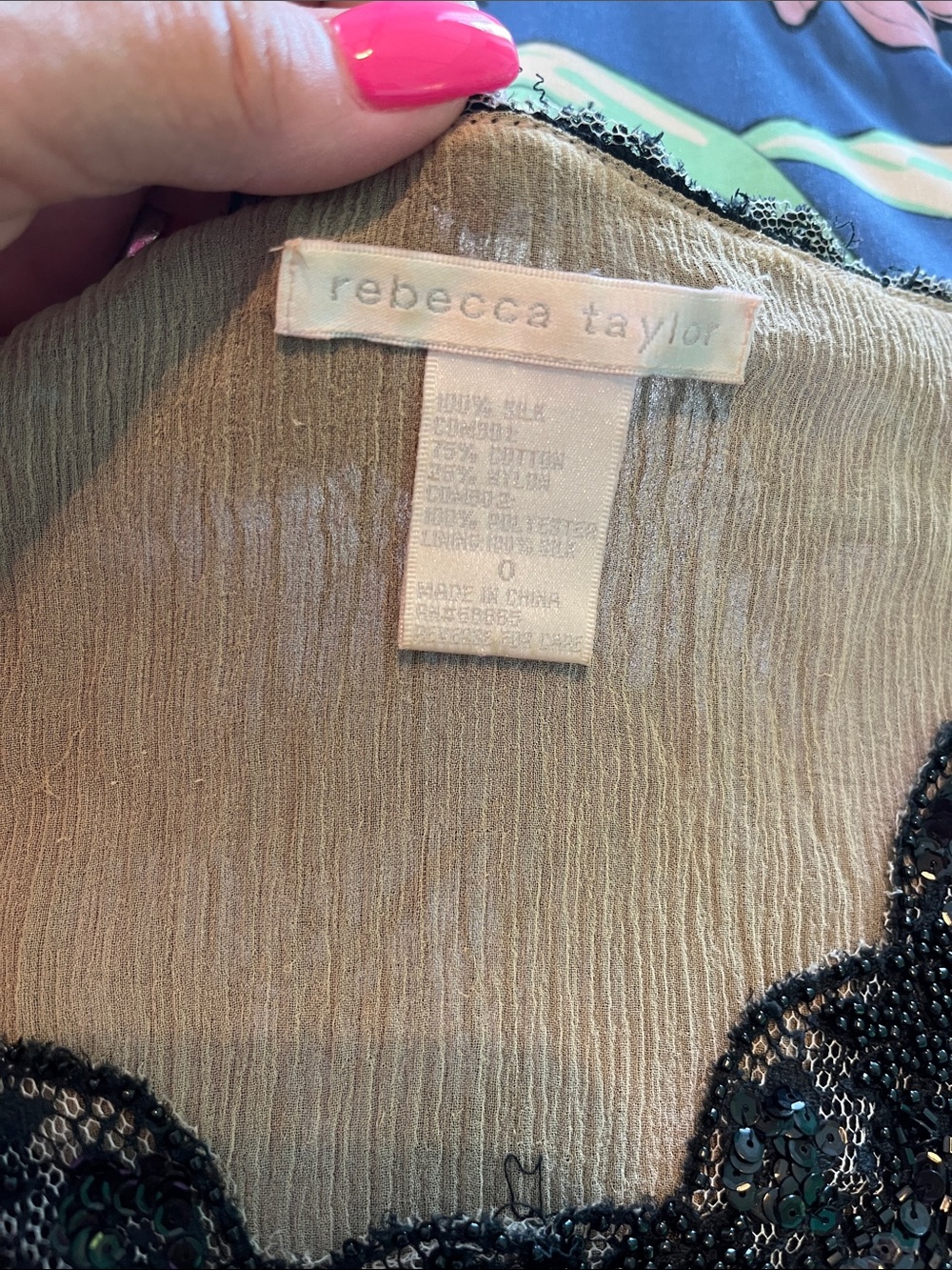 Beaded silk tank top - Picture 6 of 6